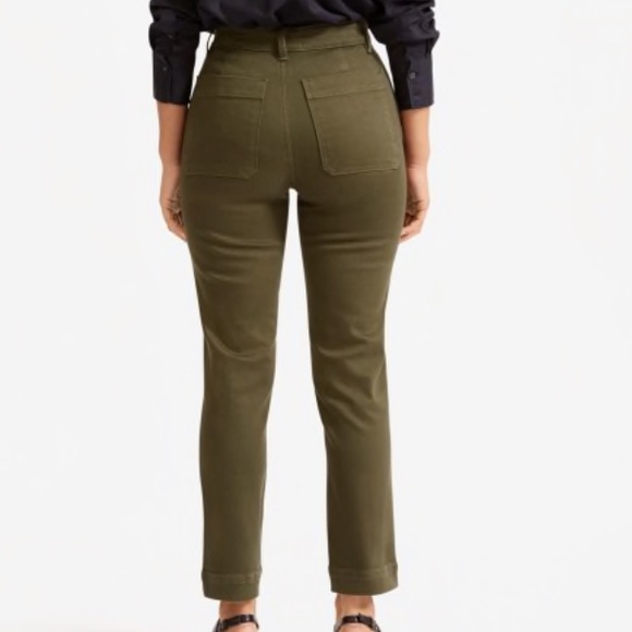 Everlane The Slim Leg Crop Pant (0 R Green) - Picture 5 of 10